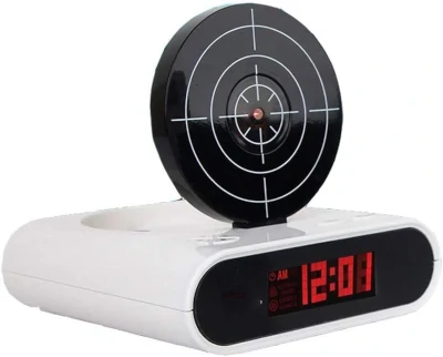 Alarm clock with target