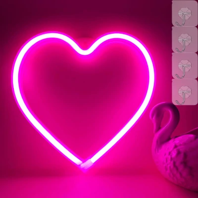 Heart-shaped lamp