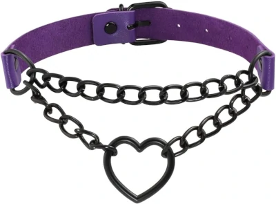 Heart-shaped choker 