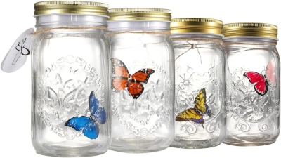 Electronic Butterfly in a jar