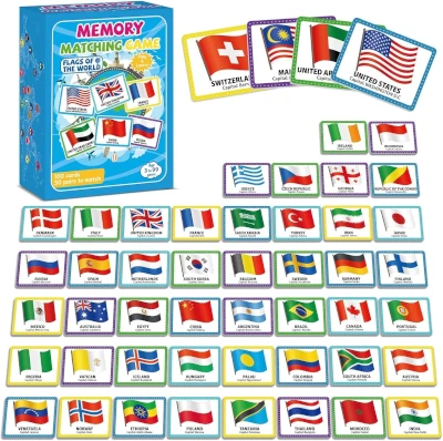 Memory Matching Game Flags